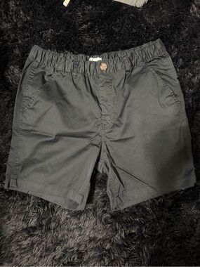 Abound Men's Black Elastic-Waist Athletic Shorts